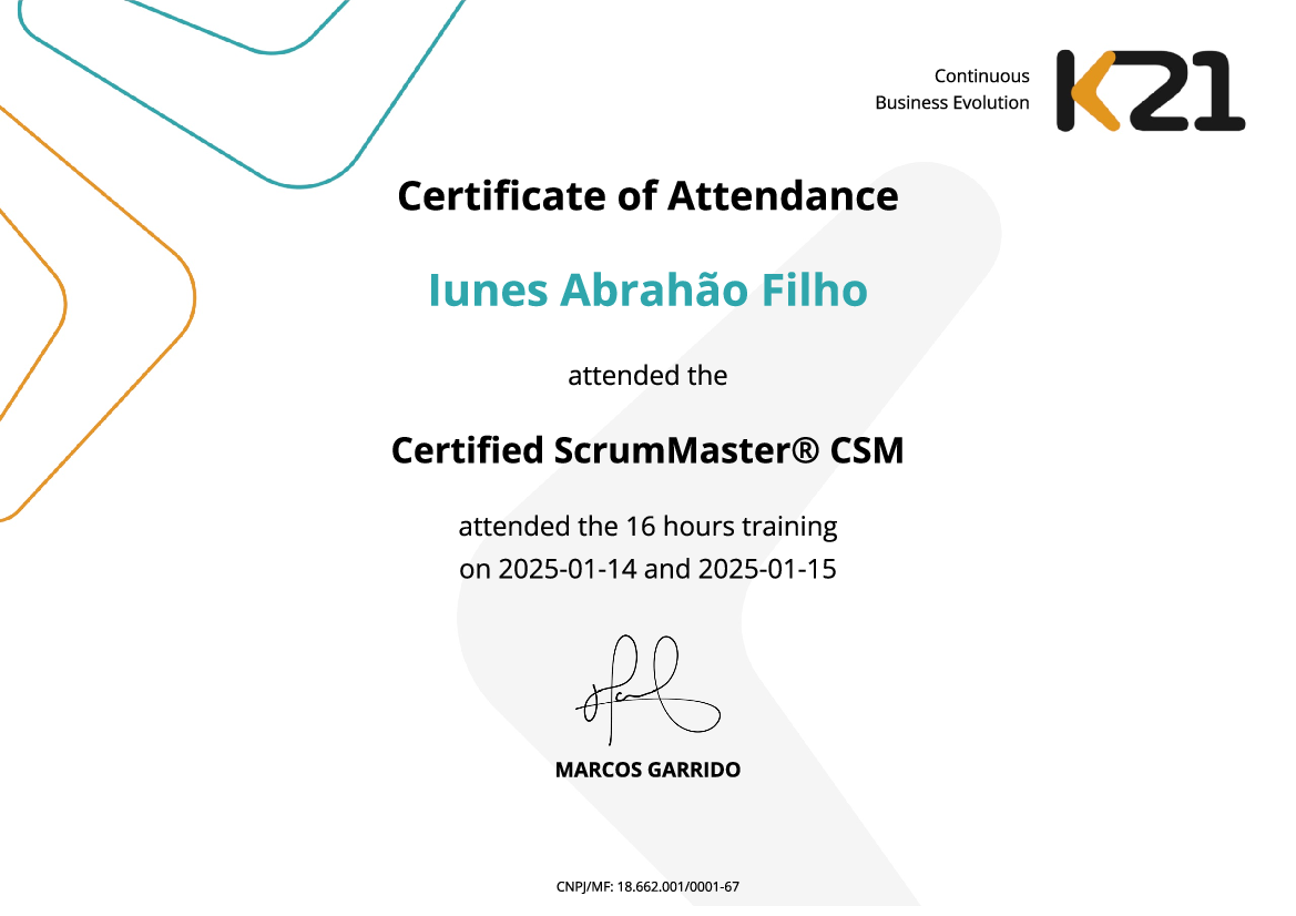 Certificado K21